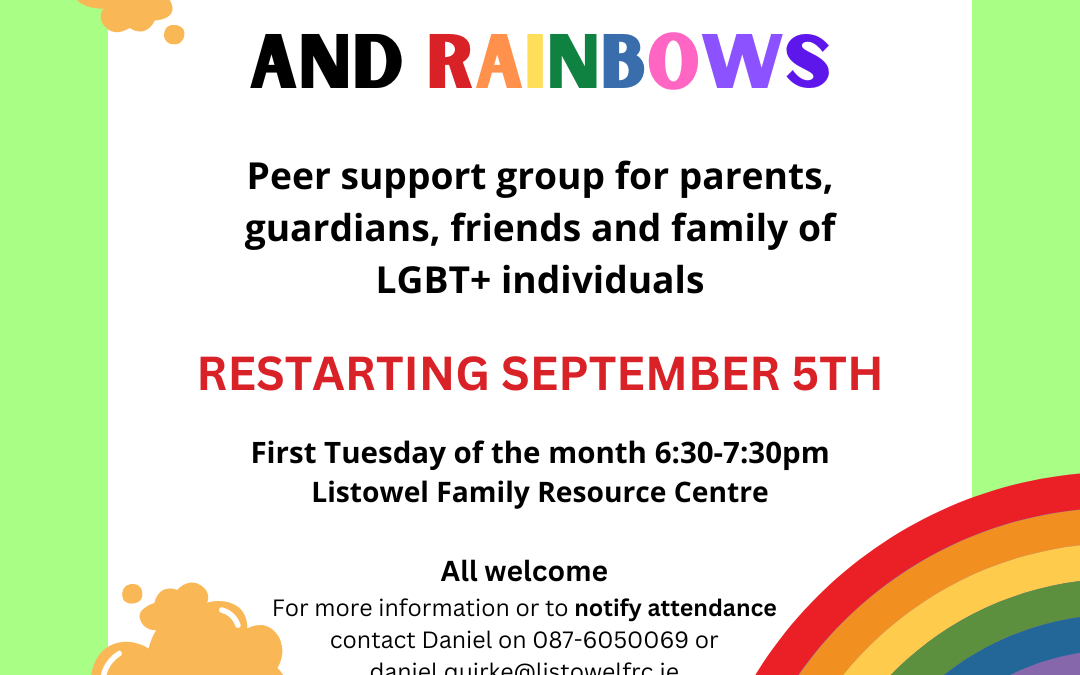 Green, Gold and Rainbows – Family and Friends of LGBT+ individuals group October 2023